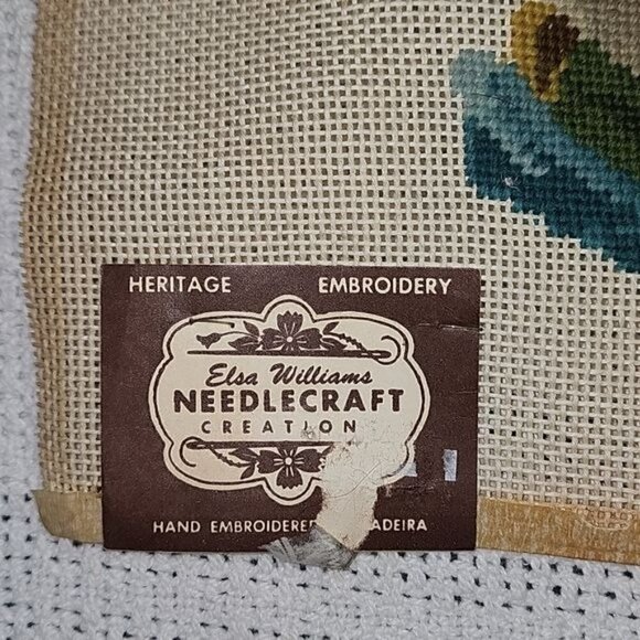 Elsa Williams Vintage #21140 12"x12" Sad Clown Hand Embroidered Needlepoint - Picture 3 of 7